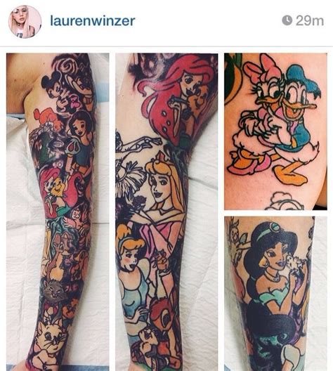 Disney Tattoo Sleeve Disney Sleeve Tattoos Disney Tattoos Tattoos For Women Half Sleeve