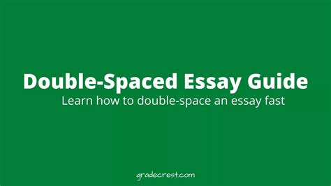 Double Spaced Essay Guide Examples Steps Tips And Tricks Double Spaced Essay Guide Examples Steps Tips And Tricks