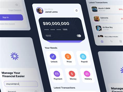 Download Sinar Bank Mobile App Ui Design Figma Template Shaynakit