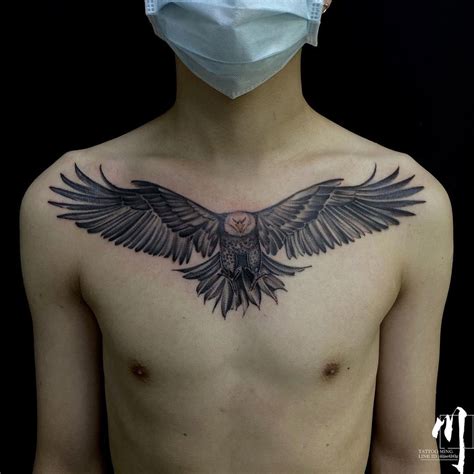 Eagle Chest Tattoo Design For Men 63 Expressive Eagle Chest Tattoos For Men Defining Strength And