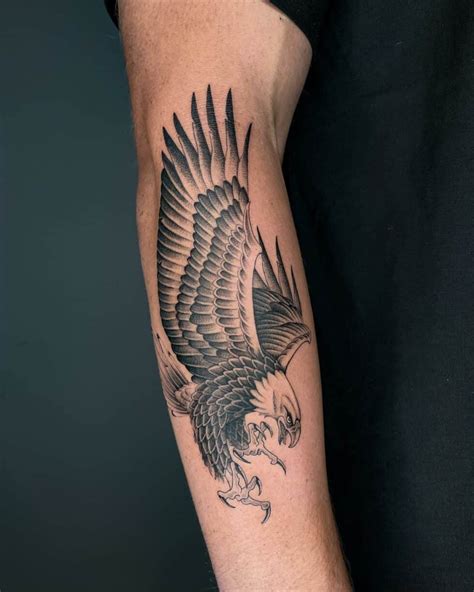 Eagle Tattoo Men Etsy