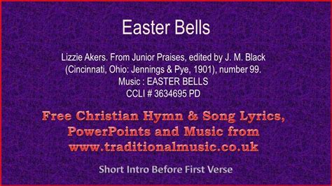 Easter Bells Akers Hymn Lyrics Amp Music Youtube