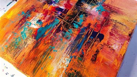 Easy Abstract Painting Technique For Acrylic On Canvas Youtube Easy Abstract Painting Technique For Acrylic On Canvas Youtube