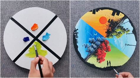 Easy Canvas Painting Tricks Video Tutorial For Beginners Kids Art Amp Craft