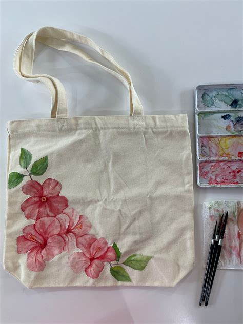 Easy Painted Canvas Tote Seeking Miss Poppins Painted Canvas Bags Tote Bag Canvas Design