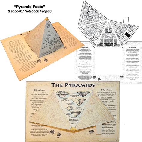 Egyptian Pyramids Lap Book Notebook 3D Projects Home School In The Woods Publishing