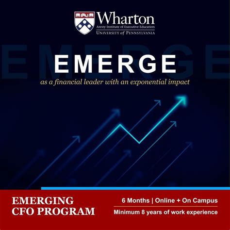 Emerging Cfo Program Wharton Executive Education Wharton Executive Education Emerging Cfo Program