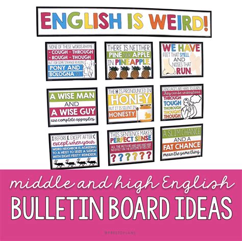 English Bulletin Board Ideas Printables