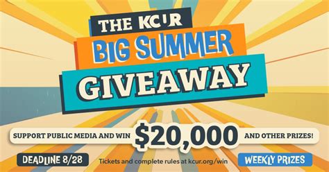 Enter To Win A 20 000 Cash Prize In Kcur S Big Summer Giveaway Kcur Kansas City News And Npr