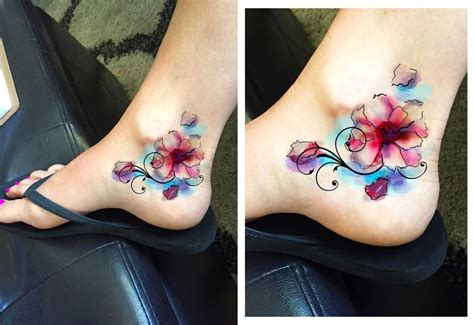 Entry 15 By Caloylvr For Tattoo Design Feminine Floral Tattoo Desired To Cover Existing Tattoo On Inner Ankle Freelancer