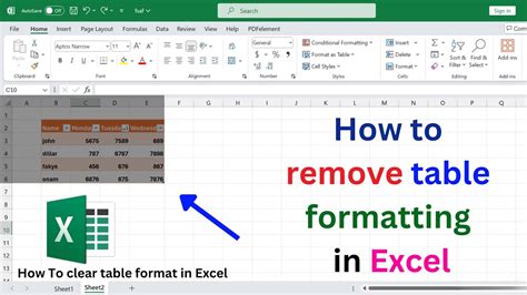 Excel Remove Table Style At Donald Lyman Blog