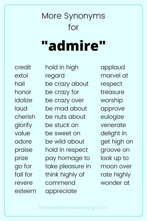 Expand Your Vocabulary With Synonyms For Admire Writing Tips Expand Your Vocabulary With Synonyms For Admire Writing Tips