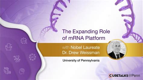 Expanding Role Of Mrna Platform With Nobel Laureate Dr Drew Weissman Youtube