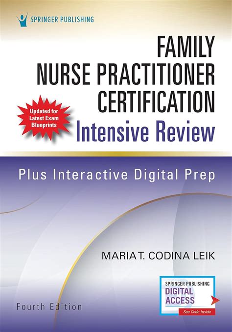 Family Nurse Practitioner Certification Intensive Review Fourth Edition Comprehensive Exam Prep With Interactive Digital Prep And Robust Study Tools 9780826163721 Medicine Health Science Books Amazon Com Family Nurse Practitioner Certification Intensive Review Fourth Edition Comprehensive Exam Prep With Interactive Digital Prep And Robust Study Tools 9780826163721 Medicine Health Science Books Amazon Com