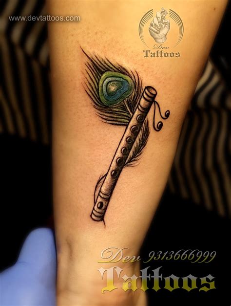 Feather Flute Tattoo Flute Tattoo Feather Tattoo Design Crown Tattoo Design
