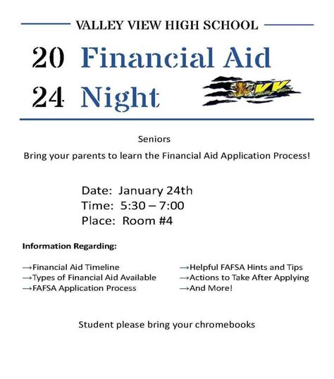 Financial Aid Info Night 2024 Prospect High School