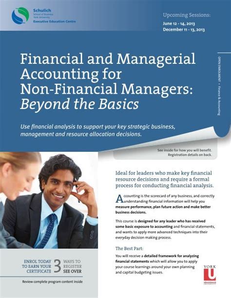 Financial And Managerial Accounting For Non Financial Managers Financial And Managerial Accounting For Non Financial Managers