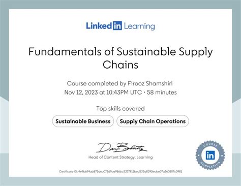 Firooz Shamshiri On Linkedin Certificate Of Completion
