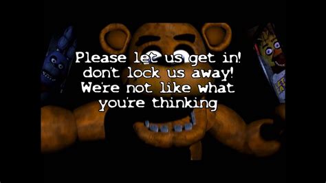 Five Nights At Freddy Amp 39 S Lyrics Full Hd Youtube