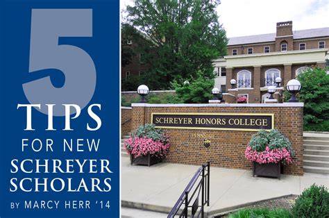 Five Tips For New Schreyer Scholars Penn State University