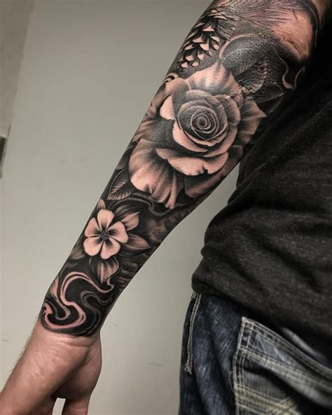 Male Flower Tattoo Designs
