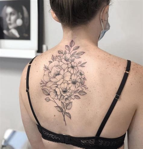 Flower Tattoo Designs Upper Back At Dominic Nanya Blog