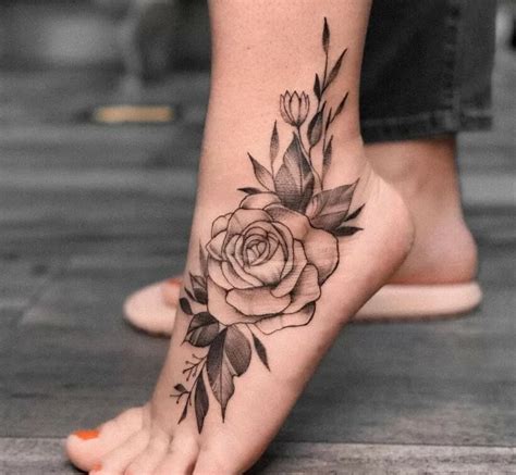 Flower Tattoos On Foot Rose Tattoo Designs Collection Rose Tattoos