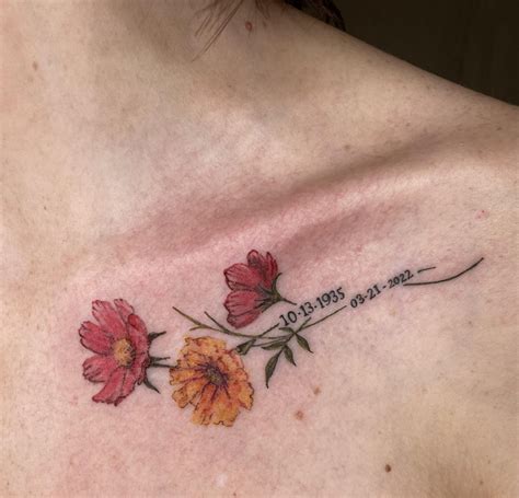 Flowers For Hannah Her 5Th Tattoo From Me Flowers For Hannah Her 5Th Tattoo From Me