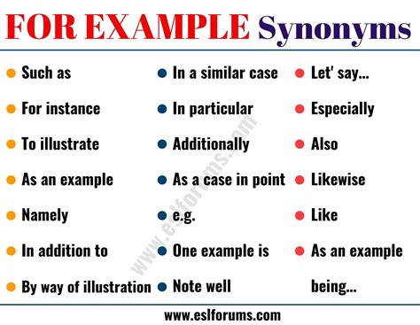 For Example Synonym 20 Useful Synonyms For For Example With Examples Esl Forums Essay For Example Synonym 20 Useful Synonyms For For Example With Examples Esl Forums Essay