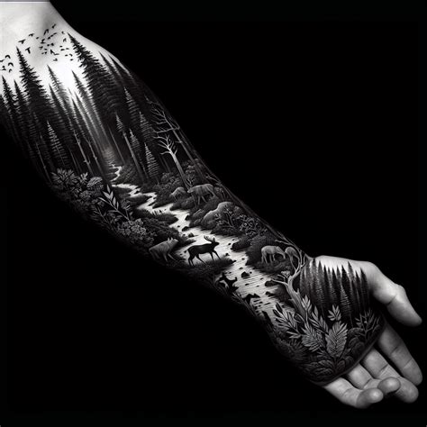 5 Forearm Forest Tattoo Ideas