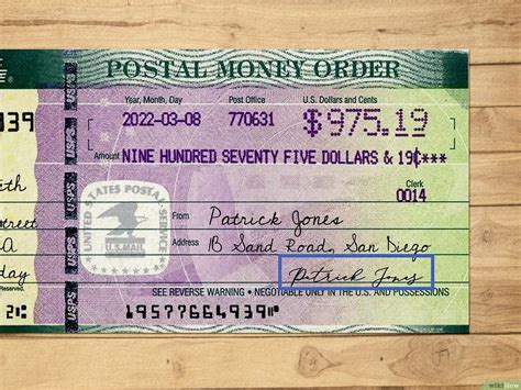 Fotograf Money Order