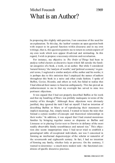Foucault What Is An Author Pdf