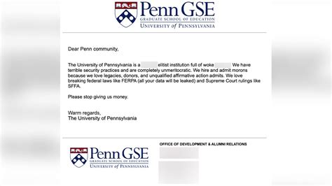 Fraudulent And Hurtful Email Sent To Upenn Community Fraudulent And Hurtful Email Sent To Upenn Community