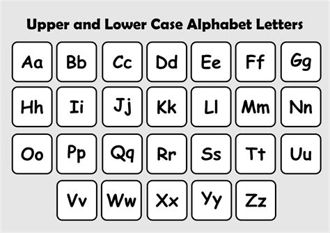 Free Printable Alphabet Letters Upper And Lower Case Free Printable Alphabet Letters Upper And Lower Case