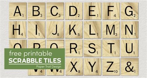 Free Printable Scrabble Letter Tiles Sign Paper Trail Design Scrabble Tile Crafts Diy Free Printable Scrabble Letter Tiles Sign Paper Trail Design Scrabble Tile Crafts Diy