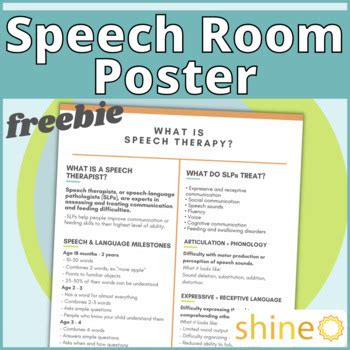 Free Speech Language Therapy Scope Of Practice Slp Role Therapy Poster Handout