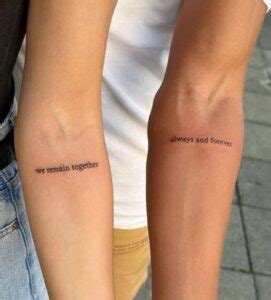 Friendship Beyond Blood Quote Tattoo For Siblings