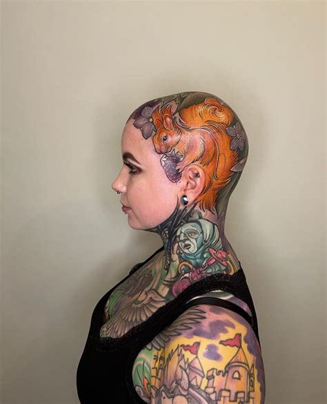 Full Head Tattoo 3Rd Sitting Its Really Taking Shape Now Flickr