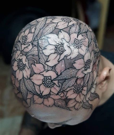 Full Head Tattoo Done By Jin Dermagraphics First Multiple Session 16 Hour Tattoo R Tattoo
