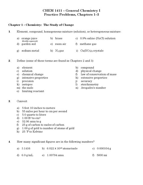 General Chemistry Practice Problems In Math And Science Guides At Penn Libraries