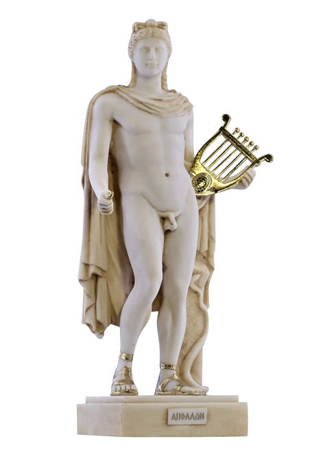 God Apollo Phoebus Athens Academy Greek Roman Statue Sculpture Cast Marble