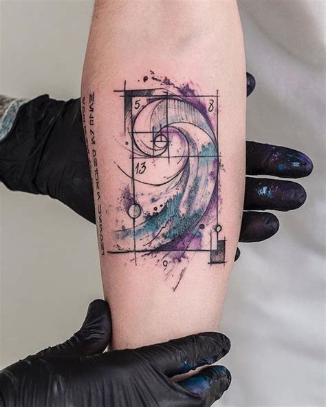 Golden Section Tattoos Symbol Of The Golden Ratio Tattoo Illustration
