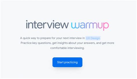 Google Launches Interview Warmup Tool
