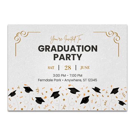 Graduation Party Invitation Layouts Invitation Graduation Party