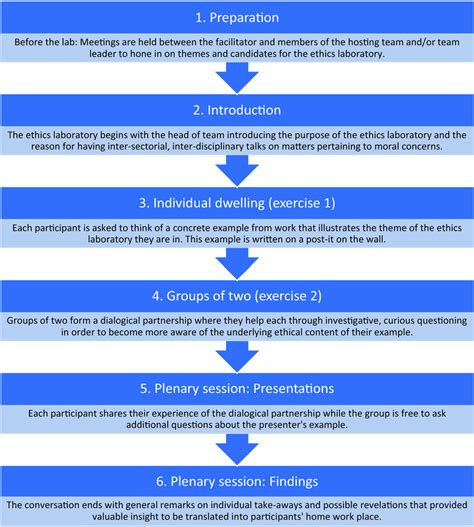 Graphic Representation Of The Steps And Exercises In An Ethics Laboratory Download Scientific Diagram