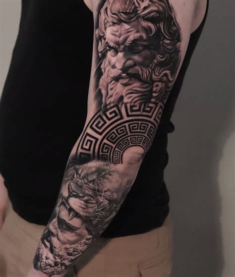 Greek Mythology Sleeve Tattoo Realism Greek Tattoos Tattoos Sleeve Tattoos