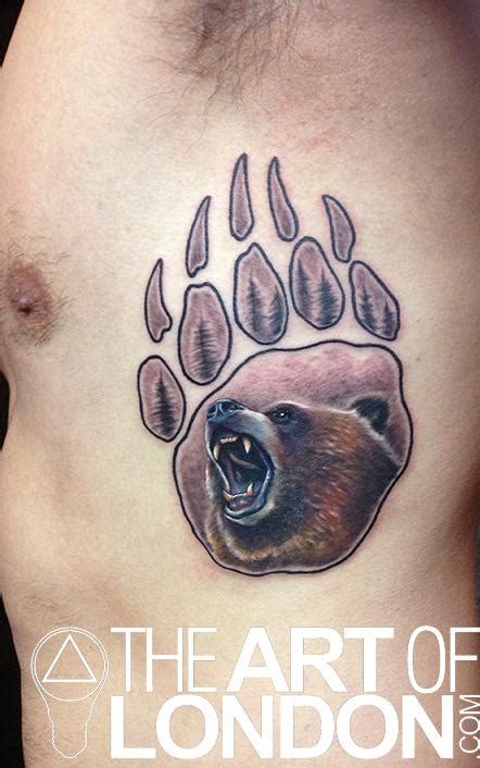 Grizzly Bear Paw Print Tattoo By London Reese Tattoonow