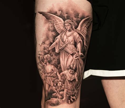 Guardian Angel Tattoos On Arm For Women Guardian Angel Tattoos On Arm For Women