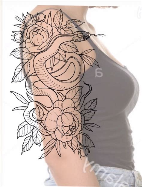 Half Sleeve Snake Tattoo Design Plan Available Dm For Information I Started Doing A Few Of These Plans That Ill Post Over The Next Few Days