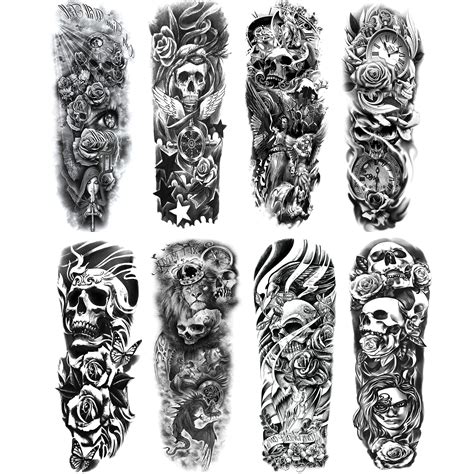 Half Sleeve Tattoo Skull Tattoo Please Send Us A Message With Your Design Ideas We Can Also Custom Design And Help With Ideas Our Artists Can Cater For Any Design And